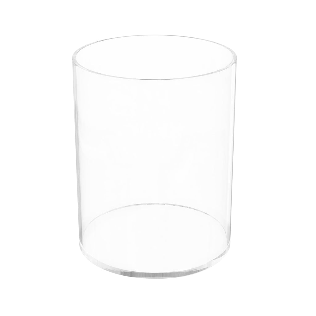 Clear Acrylic Pen Holder Round Shape, Desktop Pencil Cup Holder, Countertop Stationery Organizer for Office Desk Accessory