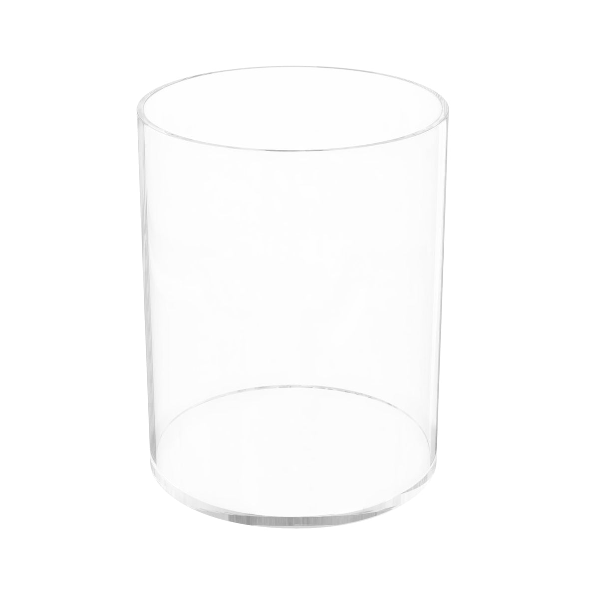 Clear Acrylic Pen Holder Round Shape, Desktop Pencil Cup Holder, Countertop Stationery Organizer for Office Desk Accessory