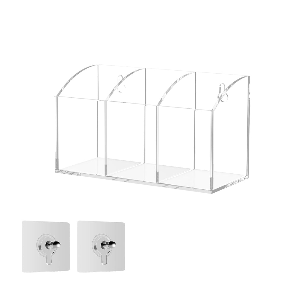 Clear Acrylic Pen Holder Round Shape, Desktop Pencil Cup Holder, Countertop Stationery Organizer for Office Desk Accessory