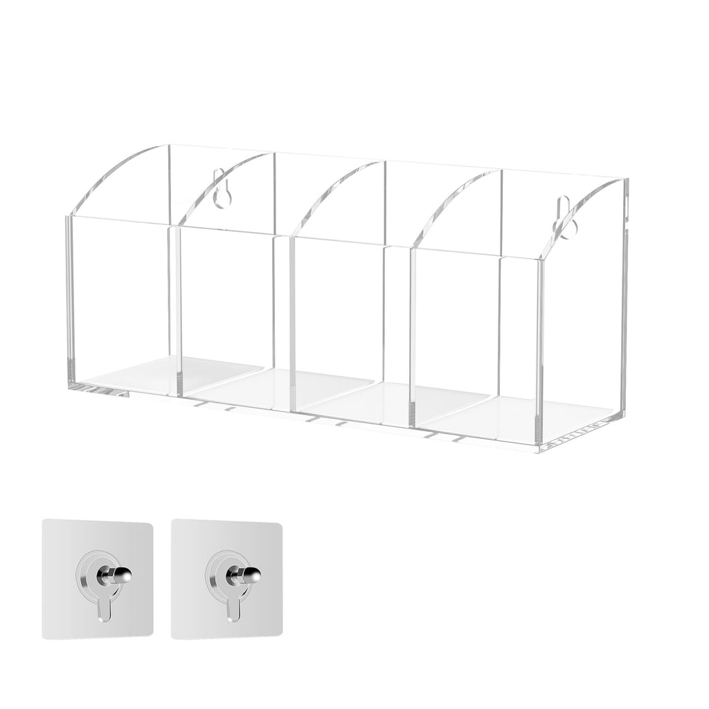 Clear Acrylic Pen Holder Round Shape, Desktop Pencil Cup Holder, Countertop Stationery Organizer for Office Desk Accessory