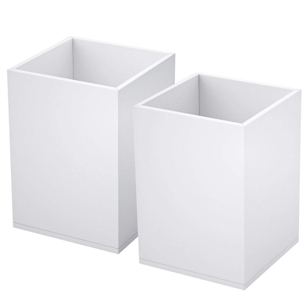 NIUBEE Acrylic Pen Holder for Desk, Clear Pencil Cup Organizer 4 Packs