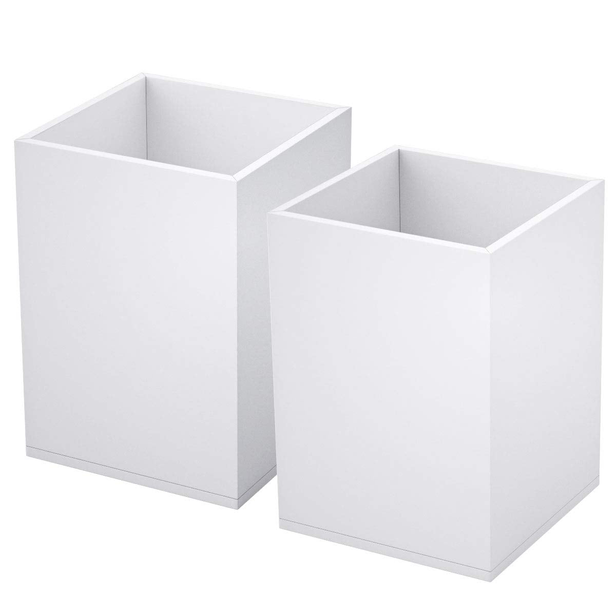 NIUBEE Acrylic Pen Holder for Desk, Clear Pencil Cup Organizer 4 Packs