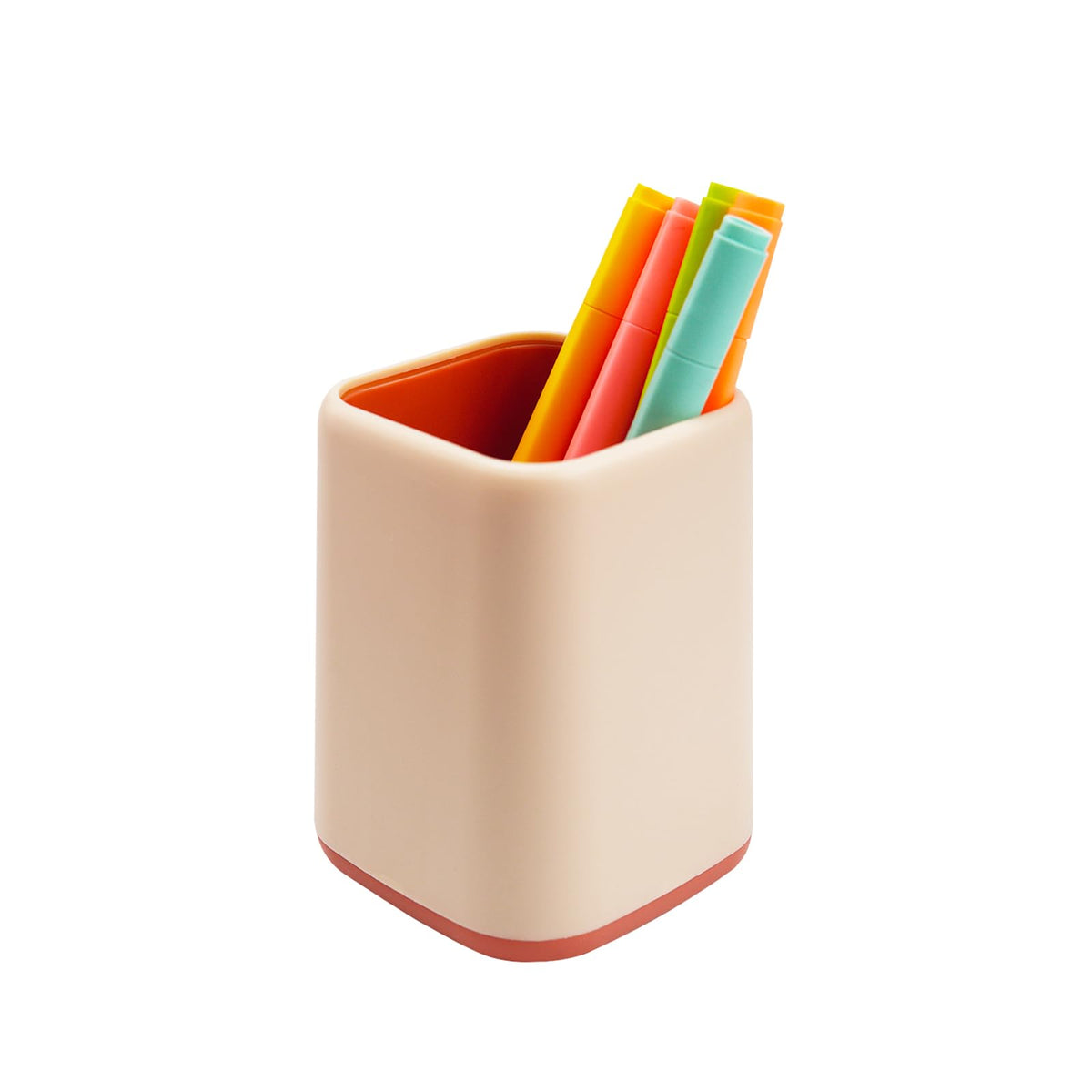 ZUFECY Pencil Holder, Pen Cup Makeup Brush Holder, Desktop Organizer Storage Case Scandinavian Design Stationery for School Home Office Supplies (Green)