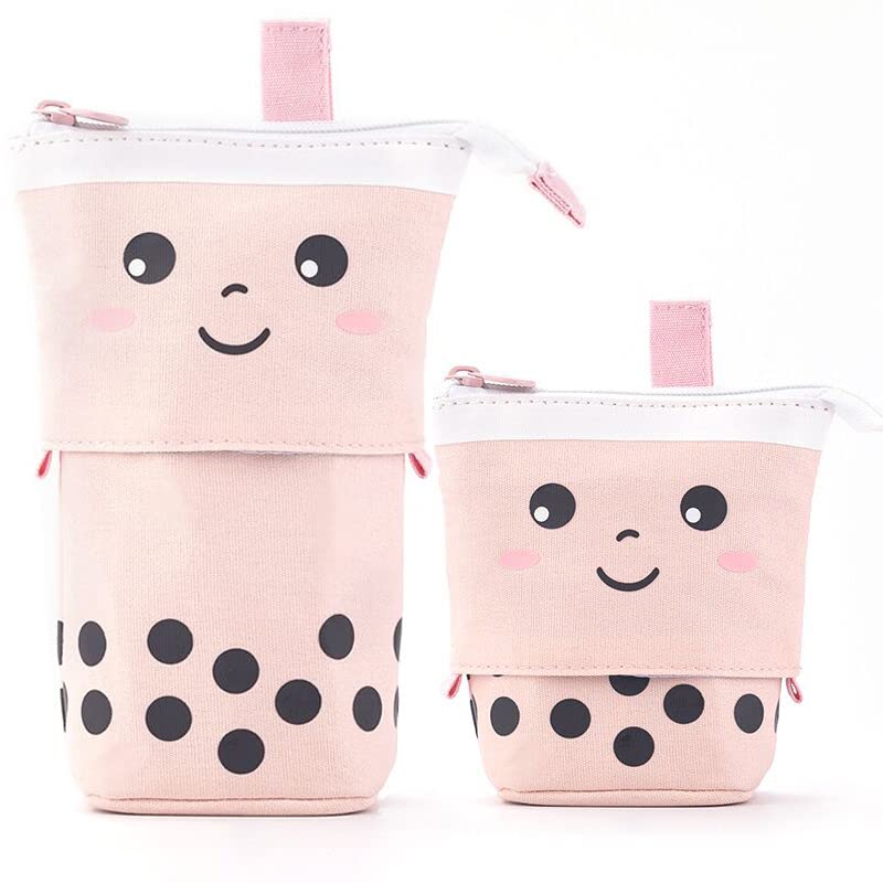 Telescopic Pencil Bag Pen Holder Pop Up Stationery Case, Stand-up Retractable Transformer Bag Standing Organizer, Great for Christmas Holiday New Year Office Bag
