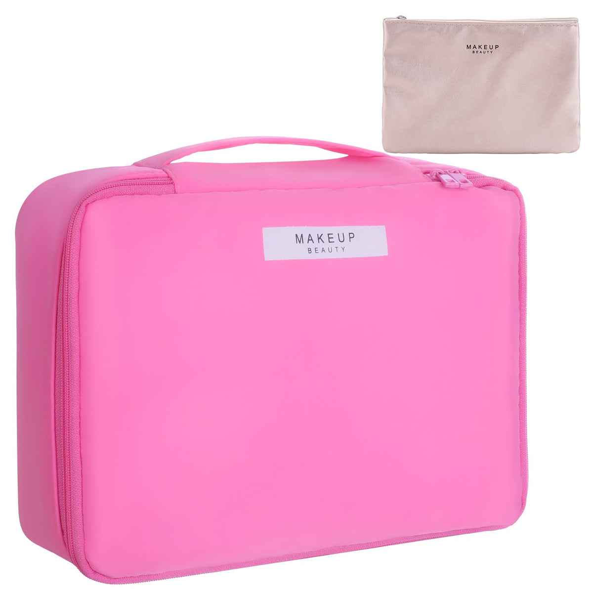 Queboom Travel Makeup Bag Cosmetic Bag Toiletry Bag for Women & Men, Green