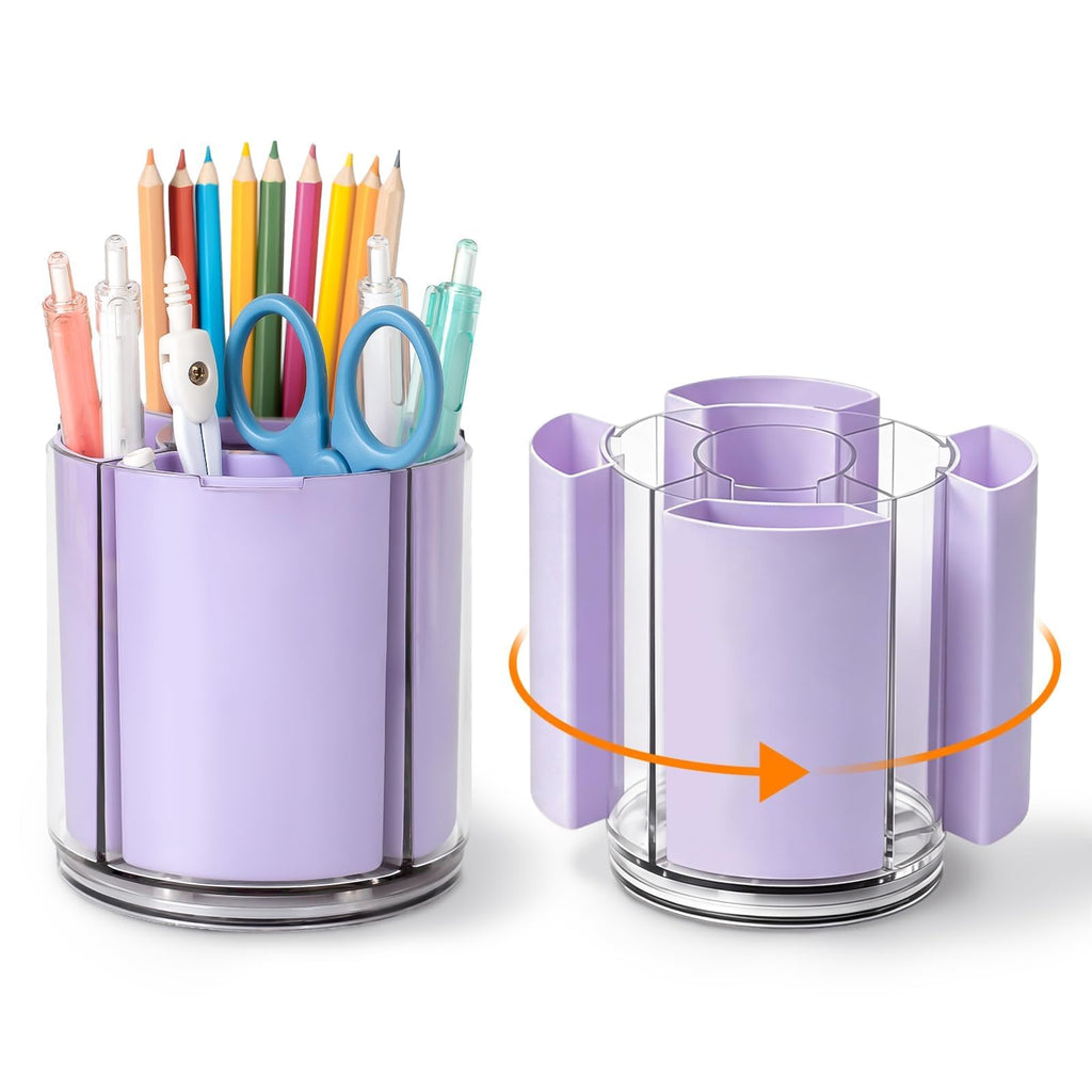 360° Rotating Pen Holder for Desk Adjustable Pencil Organizer, Green