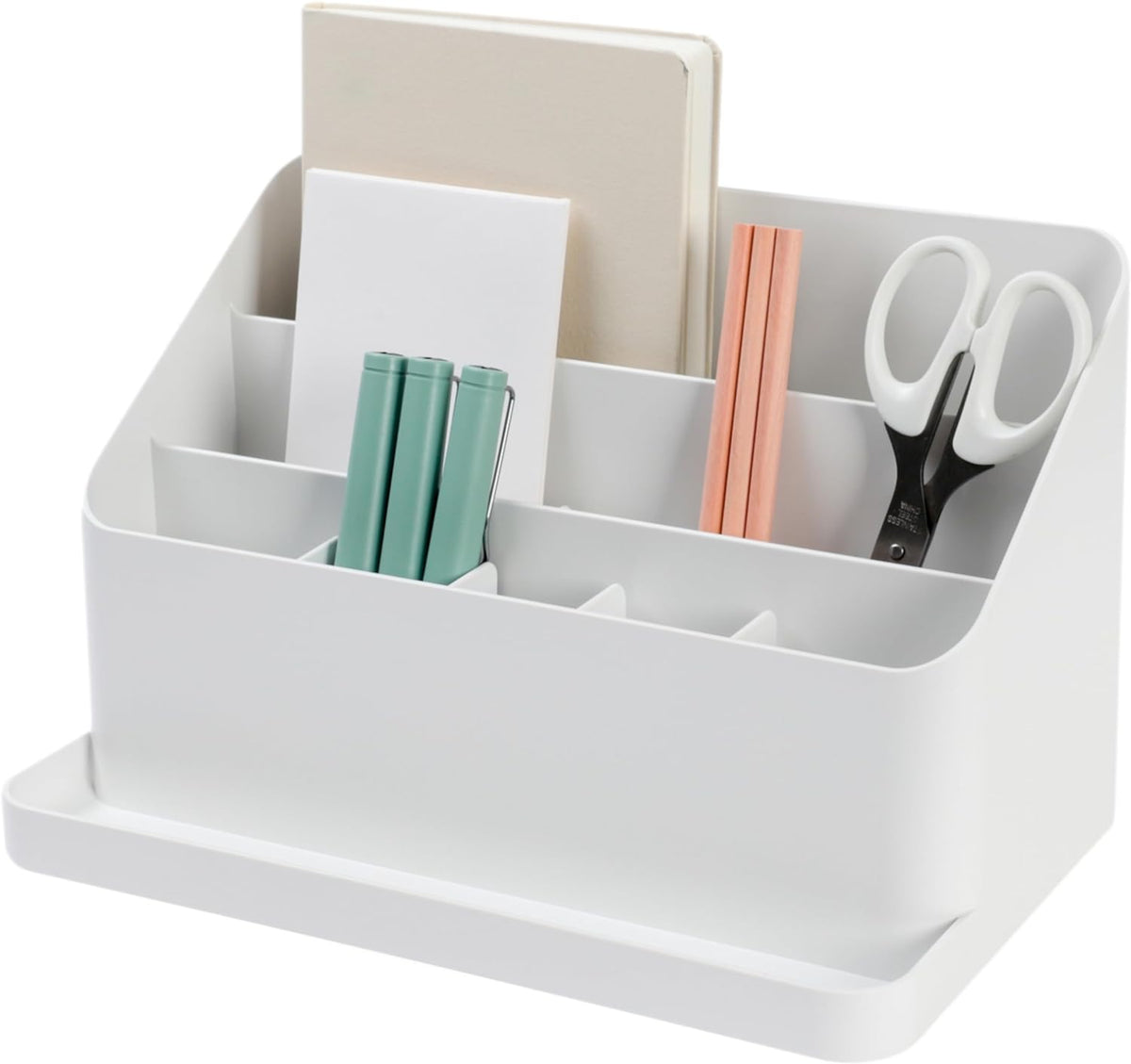 BLUE GINKGO Desk Organizer, Office Supplies, White, Made in Korea