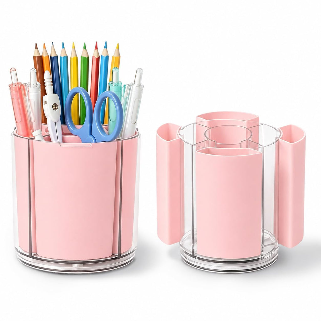 360° Rotating Pen Holder for Desk Adjustable Pencil Organizer, Green