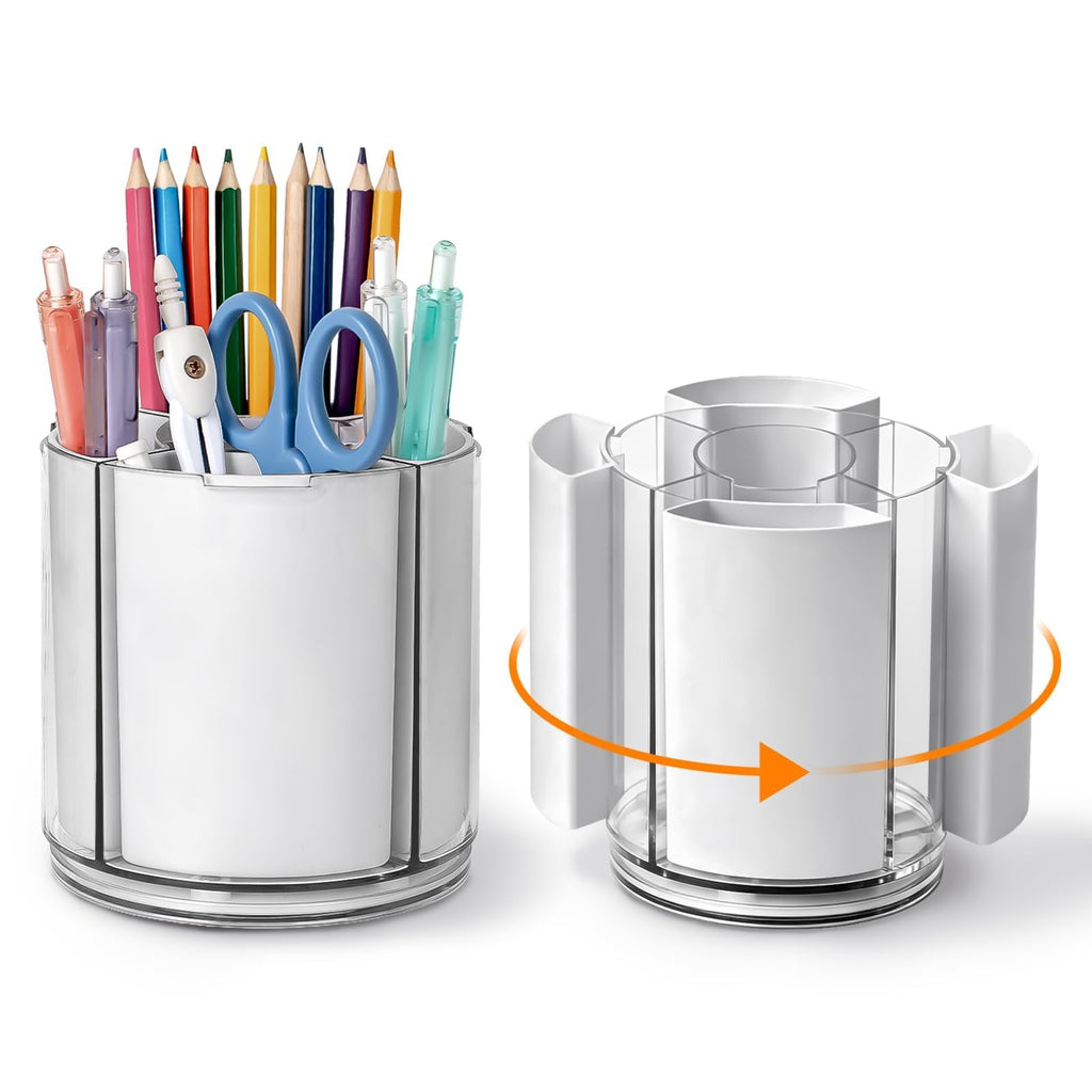 360° Rotating Pen Holder for Desk Adjustable Pencil Organizer, Green