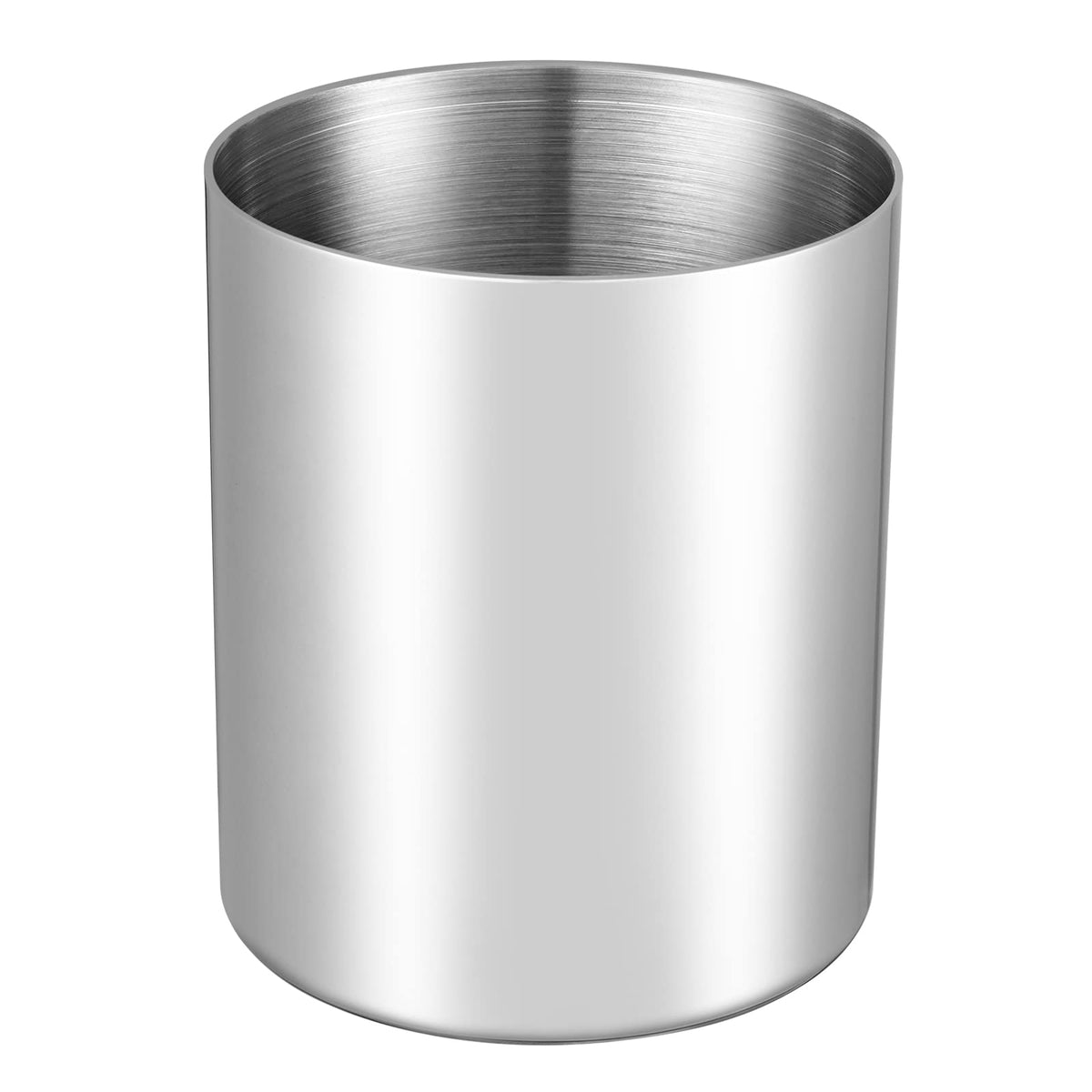 Gold Pencil Holder for Desk, 304 Stainless Steel Pencil Cup, Pen Holder Cup, Pen Pot, Makeup Brush Holder, Desktop Accessory Stationery Organizer