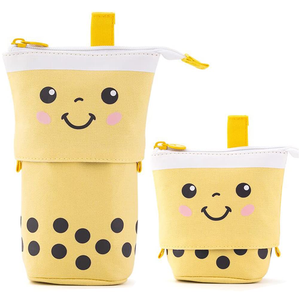 Telescopic Pencil Bag Pen Holder Pop Up Stationery Case, Stand-up Retractable Transformer Bag Standing Organizer, Great for Christmas Holiday New Year Office Bag