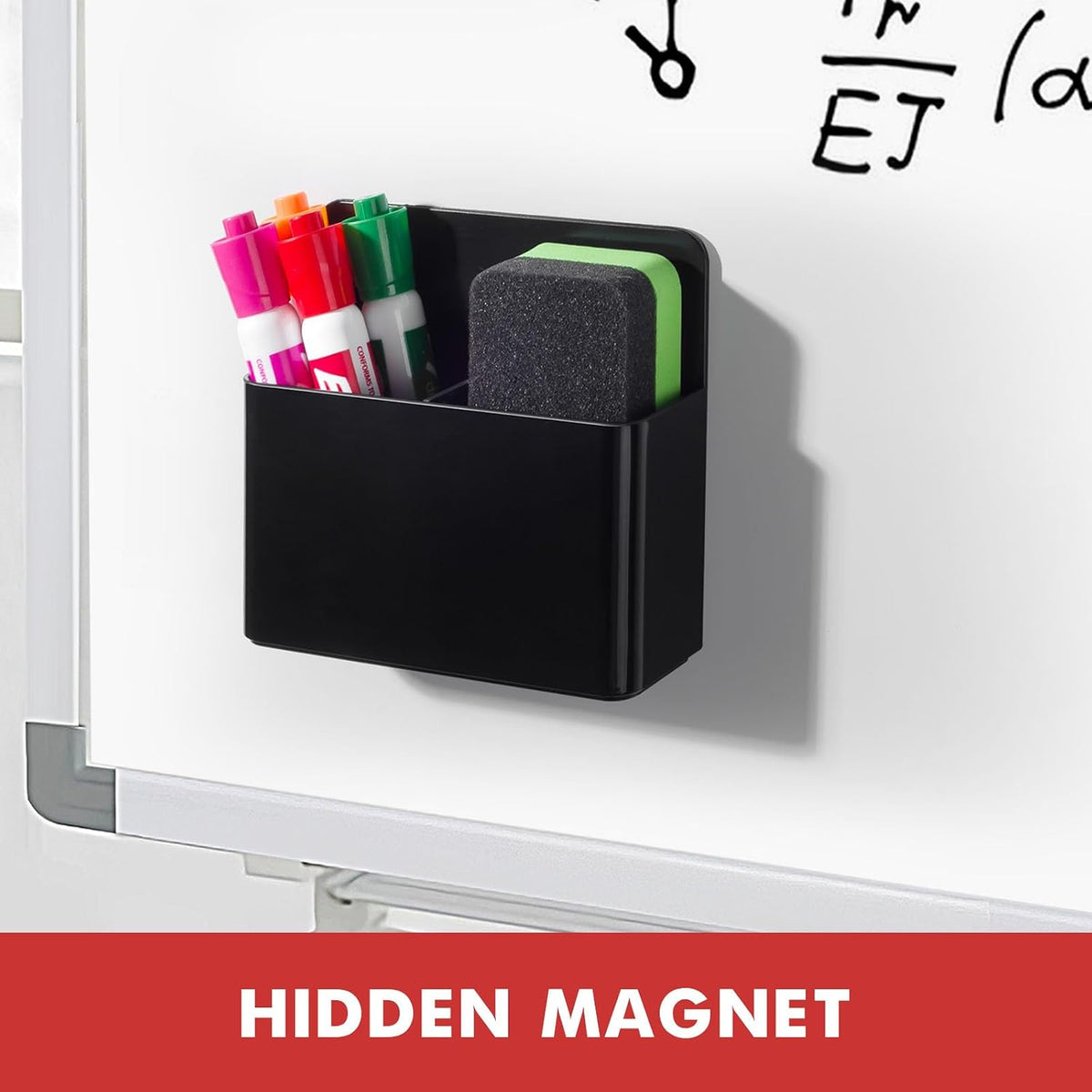 BEYGORM Plastic Magnetic Pen Holder, Powerful Magnet, 2 Pack