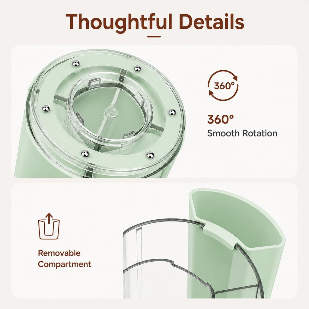360° Rotating Pen Holder for Desk Adjustable Pencil Organizer, Green