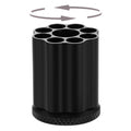 Rotating Revolver Pen Holder, Gun Cylinder Pen Holders, Favorite Pencil Holder and Perfect Stationery Supplies (Black)