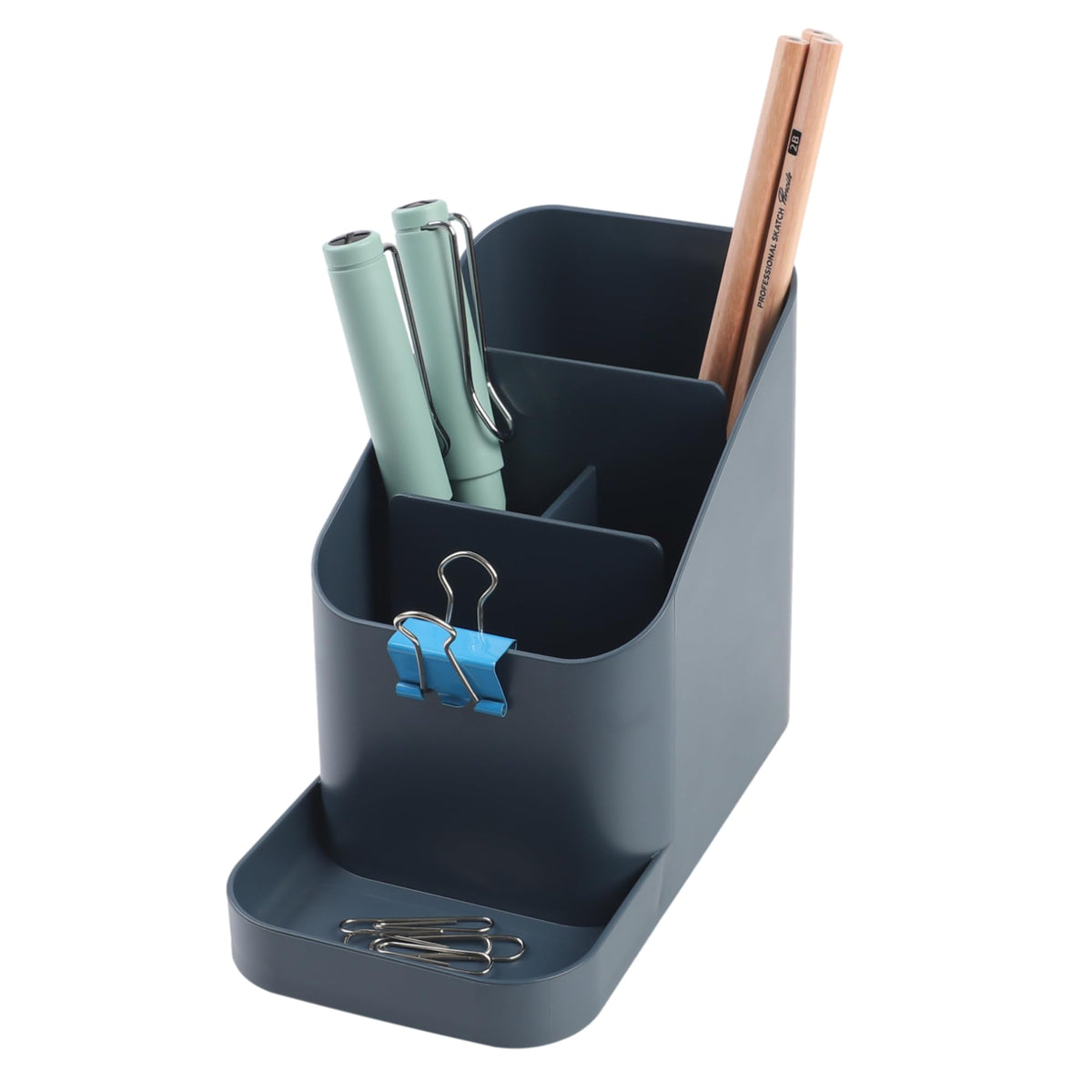 BLUE GINKGO Desk Organizer, Office Supplies, White, Made in Korea