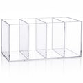 Mototo Acrylic Pen Holder Back to School 4 Compartments Pencil Organizer
