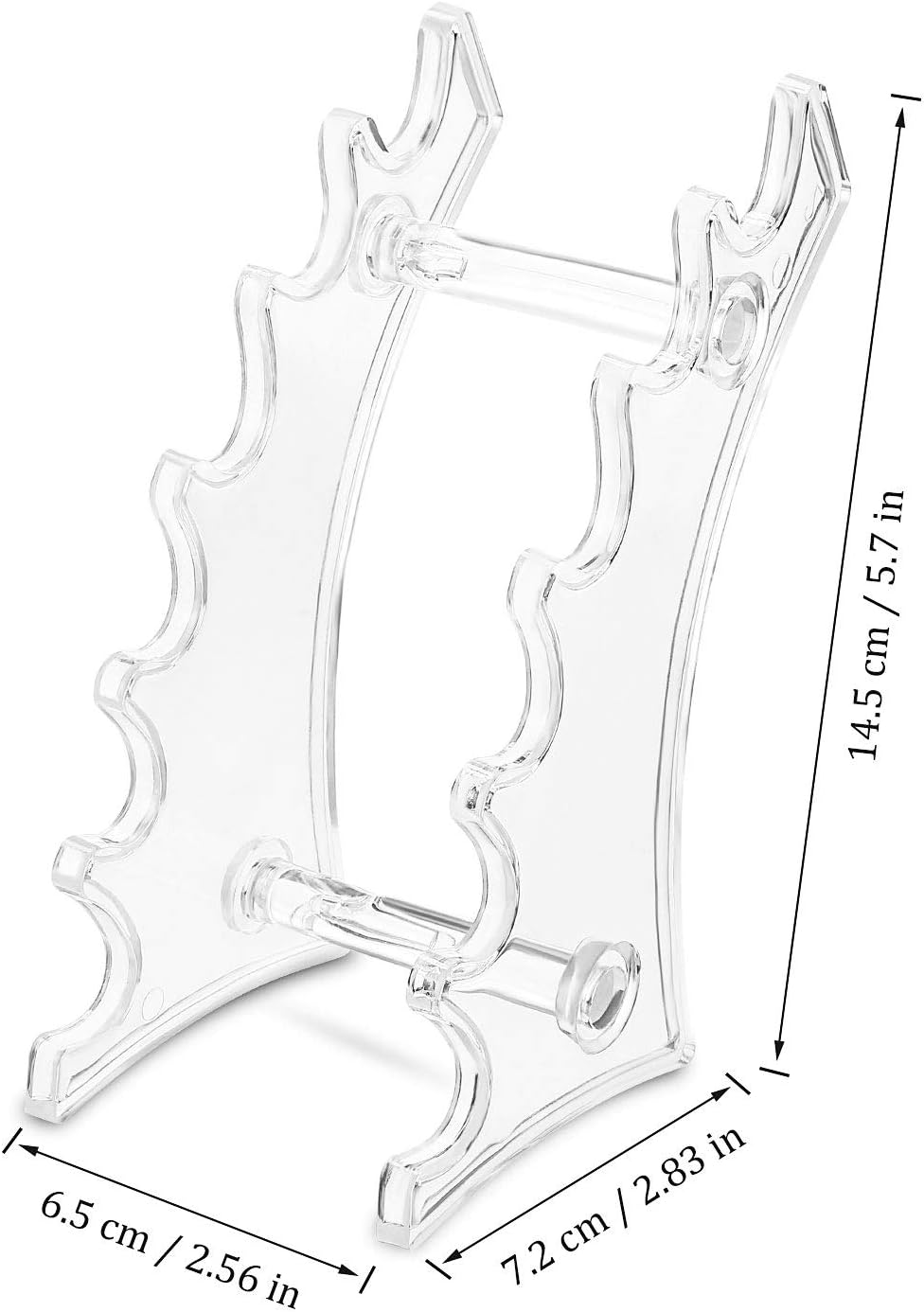 Outus Set of 4 Acrylic Pen Display Stand 6 Slots Holder for Makeup Brush