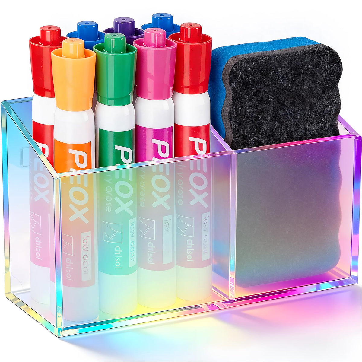 BEYGORM Magnetic Dry Erase Marker Holder for Whiteboard & Refrigerator
