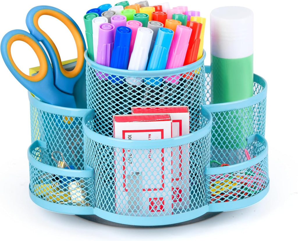 Topwey 360 Rotating Pencil/Pen Holder for Desk in Black