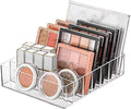 WECHENG Clear Plastic Acrylic Makeup Organizer for Makeup Palette Organizer