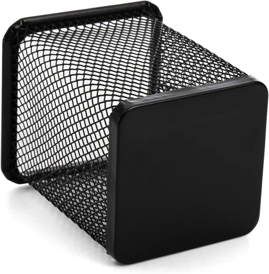 Nicunom 12 Pack Mesh Pen Holder for Desk, Wire Mesh Pencil Cup Holder Metal Pencil Holder Organizer for Office Home School Supplies, Black ﻿