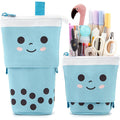 Telescopic Pencil Bag Pen Holder Pop Up Stationery Case, Stand-up Retractable Transformer Bag Standing Organizer, Great for Christmas Holiday New Year Office Bag