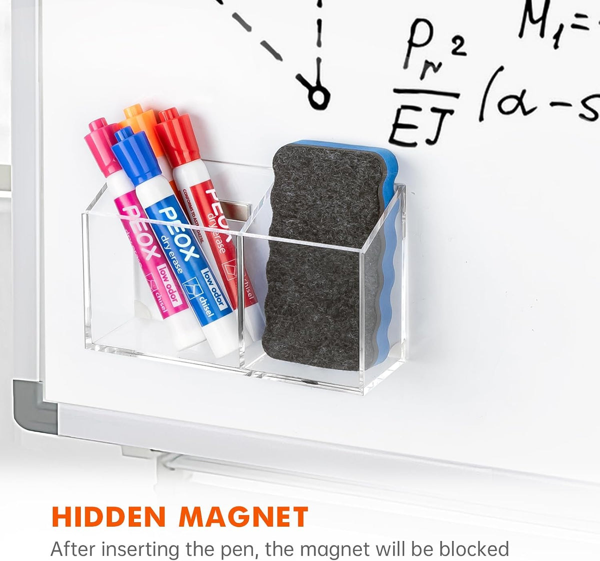 BEYGORM Magnetic Dry Erase Marker Holder for Whiteboard & Refrigerator