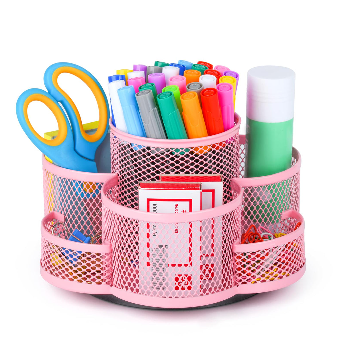 Topwey 360 Rotating Pencil/Pen Holder for Desk in Black