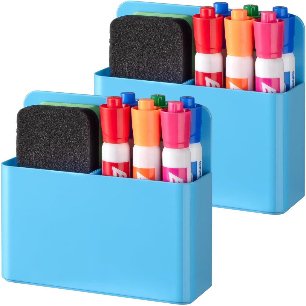 BEYGORM Plastic Magnetic Pen Holder, Powerful Magnet, 2 Pack