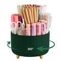 Camelmother 360°Rotating Pen&Pencil Holder For Desk With 5Slots Cute Office