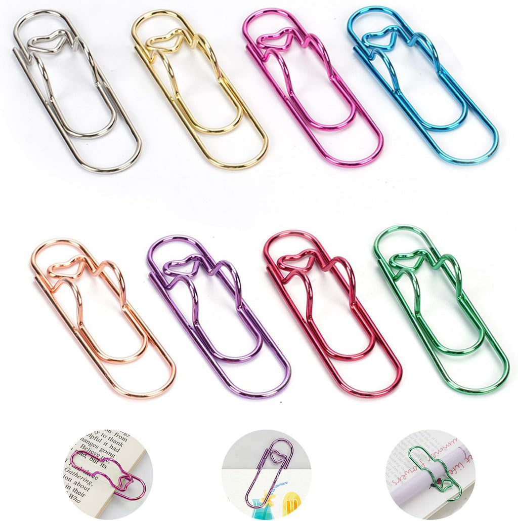 Paper Clip Pen Holder for Notebook, 8pcs Metal Pen Clip for Journal