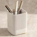 KIBAGA Aesthetic Pen Holder for Desk - Modern Concrete Pencil Holder & Cup