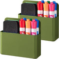 BEYGORM Plastic Magnetic Pen Holder, Powerful Magnet, 2 Pack