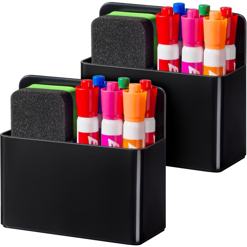 BEYGORM Plastic Magnetic Pen Holder, Powerful Magnet, 2 Pack