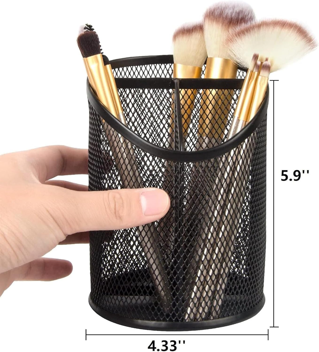 MINDEPOT 2 Pack Pencil Holder Pen Cup for Desk Round Pen Organizer