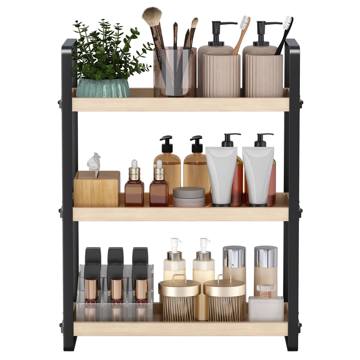 HNRLOY Bathroom Counter Organizer, Bathroom Counter Shelf, Makeup Organizer