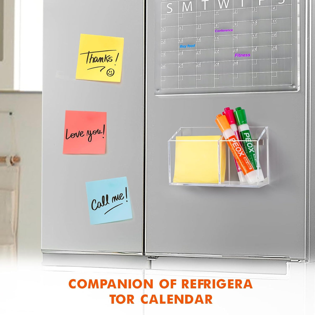 BEYGORM Magnetic Dry Erase Marker Holder for Whiteboard & Refrigerator