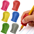 The Pencil Grip Original Pencil Grippers 6 Pcs, Improves Kids Handwriting, Ergonomic Pen Holder for Righties & Lefties, Ideal for Kids, Toddlers, Adults, Writing Tool with Finger Cushion
