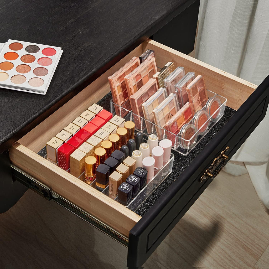 WECHENG Clear Plastic Acrylic Makeup Organizer for Makeup Palette Organizer
