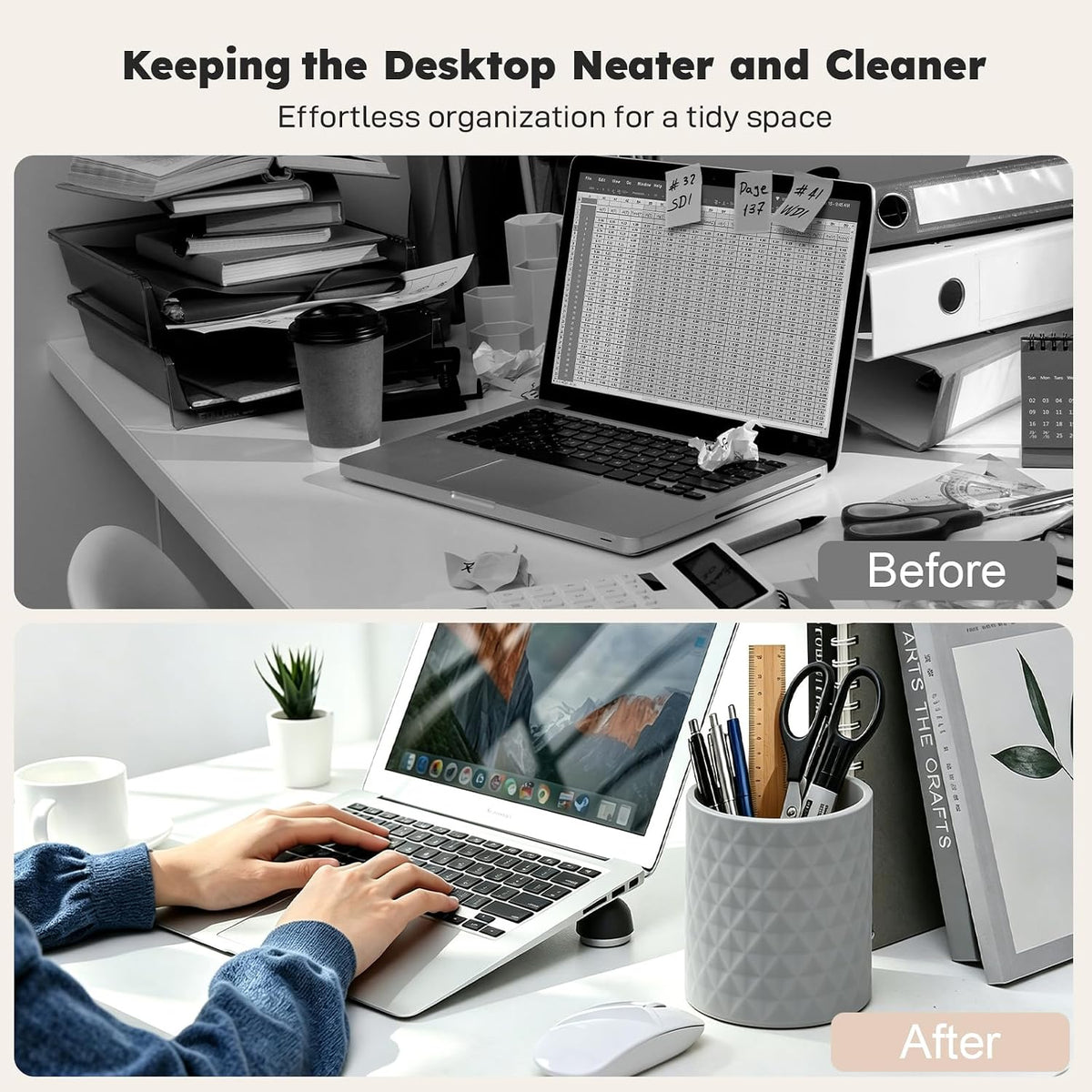 Pen Holder, Silicone Pencil Holder for Desk Organizer & Accessories