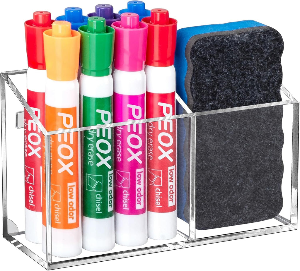 BEYGORM Magnetic Dry Erase Marker Holder for Whiteboard & Refrigerator