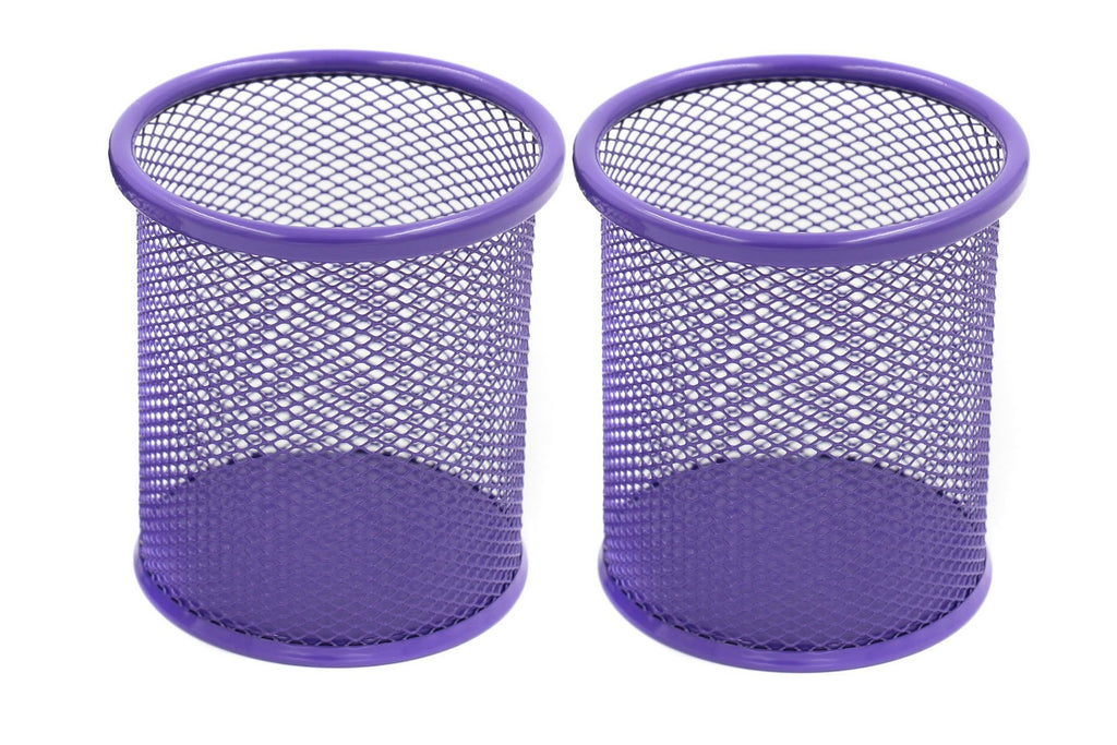EasyPAG Pencil Holder for Desk, 2 Pack Metal Pen Organizer, Mesh Pencil Cup Organizer for Home, Office, Classroom, School, Black