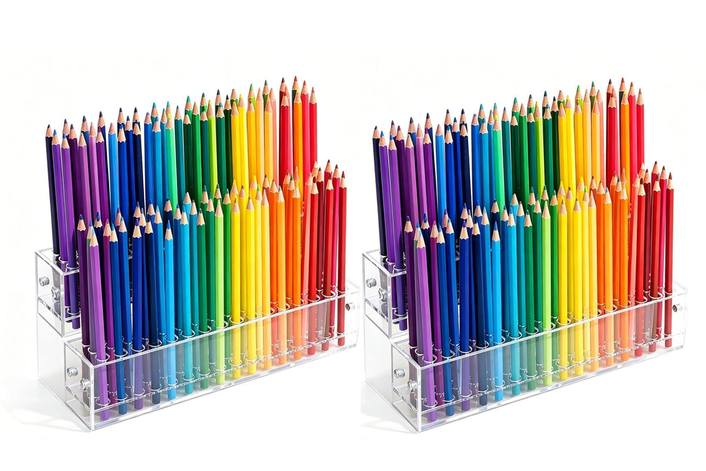 144-Slots Pen Holder for Craft Shows,Acrylic Pen Display Stand Holders
