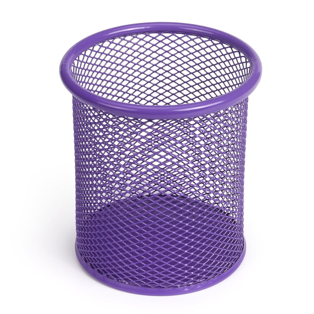 Tamaki Pen Holder Cup for Desk, Wire Mesh Pencil Cup Holder, Pink