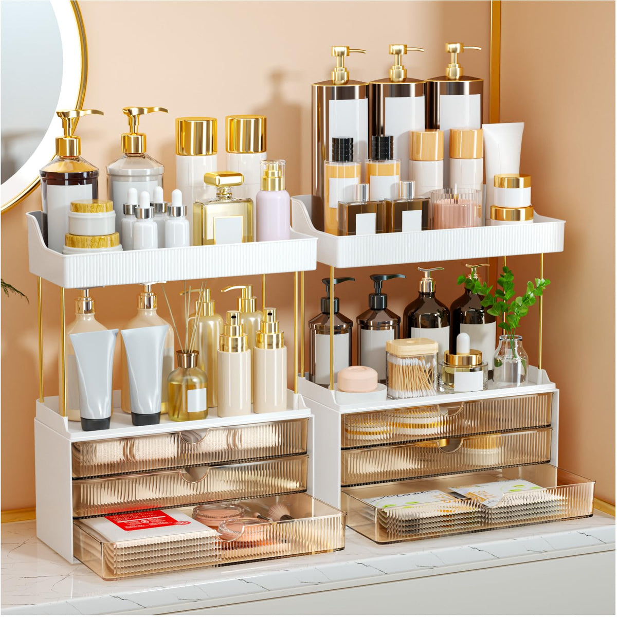 StorBin Arcylic 5-Tier Makeup & Skincare Organizer for Vanity, Bath