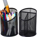 MINDEPOT 2 Pack Pencil Holder Pen Cup for Desk Round Pen Organizer
