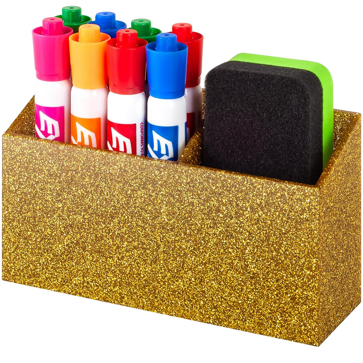 BEYGORM Magnetic Dry Erase Marker Holder for Whiteboard & Refrigerator